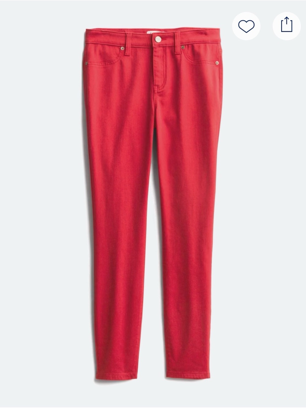 Lakeview Denim Red Skinny Stretch Jeans size 27